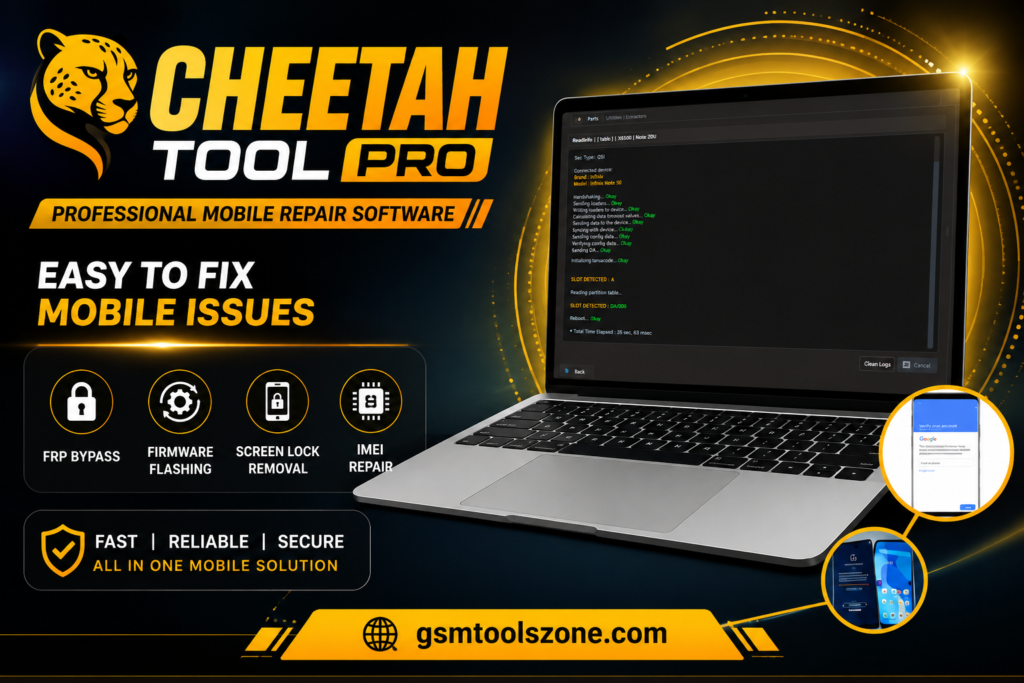 Cheetah Tool Pro mobile repair software