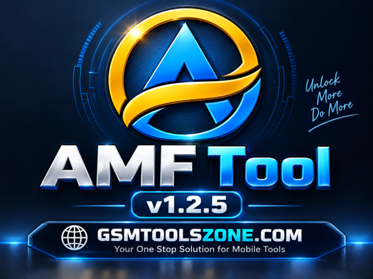AMF Tool v1.2.5 logo by GSMToolsZone