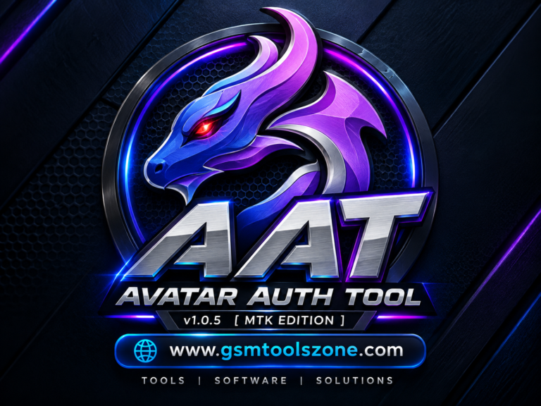Avatar Auth Tool logo with GSMToolsZone branding