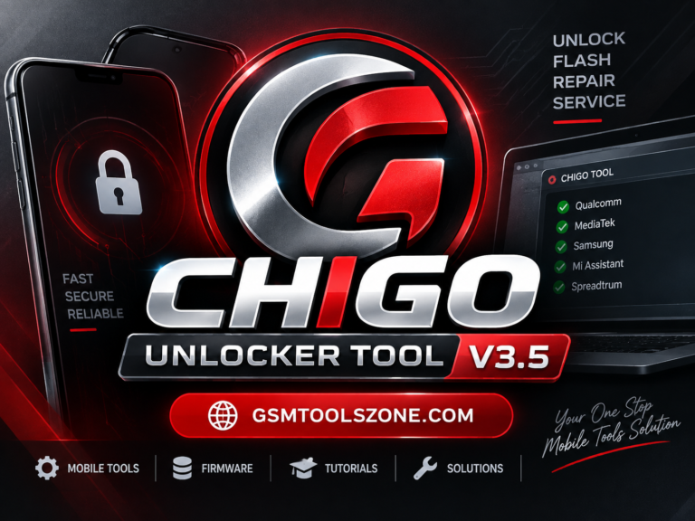 Chigo Unlocker Tool v3.5 logo by GSMToolsZone