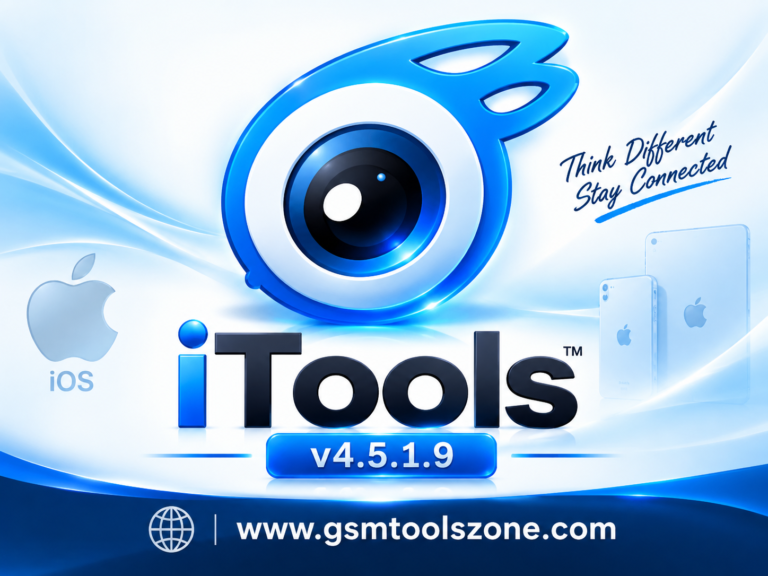 iTools v4.5.1.9 logo with GSMToolsZone website branding