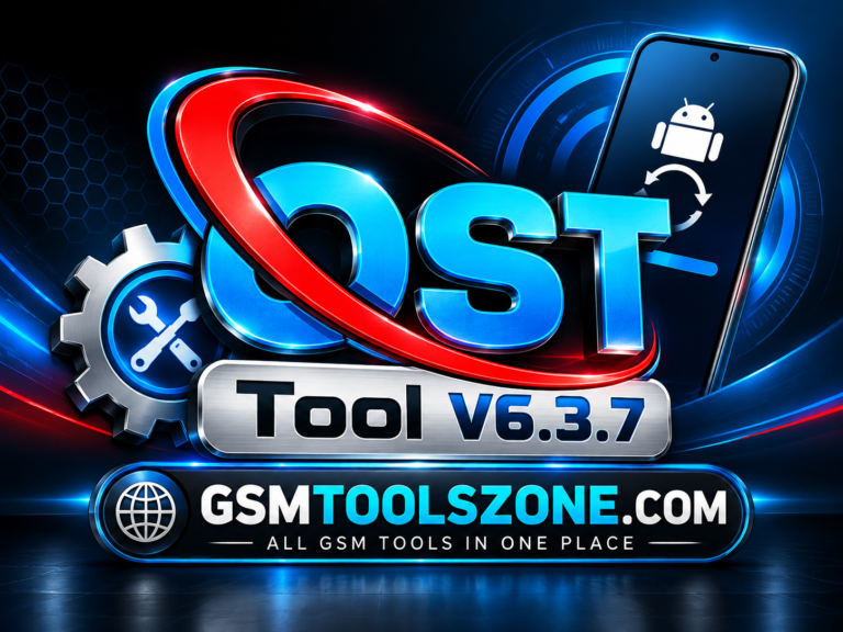 OST Tool V6.3.7 logo with GSMToolsZone branding