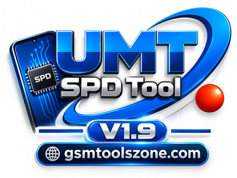 UMT SPD Tool v1.9 logo with GSM Tools Zone branding
