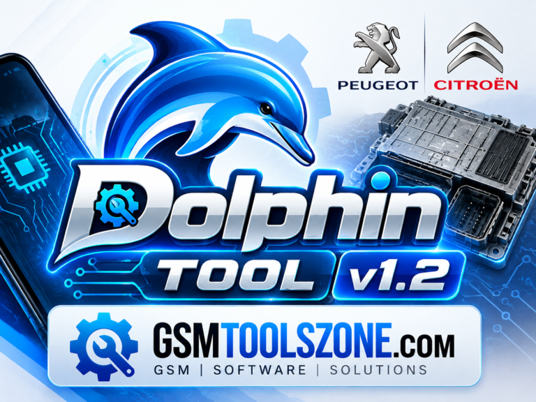 Dolphin Tool v1.2 Android mobile repair software logo by GSMToolsZone