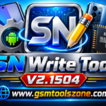 SN Write Tool V2.1504 logo with GSMToolsZone branding